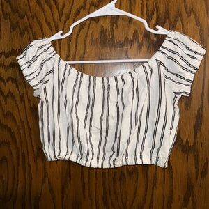Striped crop top